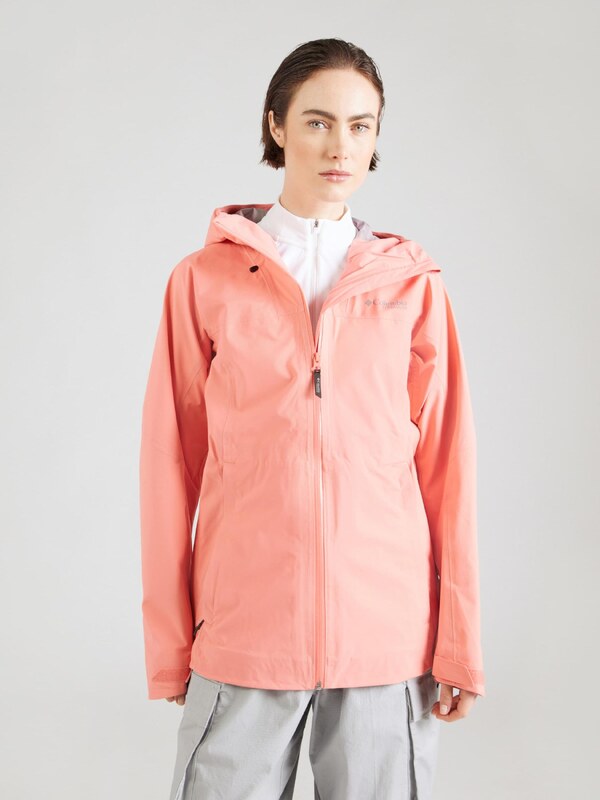 COLUMBIA Outdoorová bunda 'Northwest Explorer' pastelovo červená / strieborná