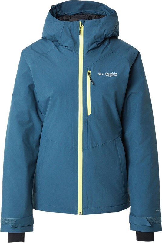 COLUMBIA Outdoorová bunda 'Explorers Edge II' limetová / petrolejová