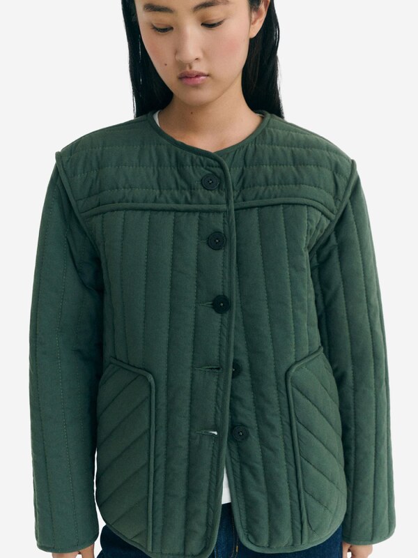Thinking MU Zimná bunda 'Ayo' tmavozelená