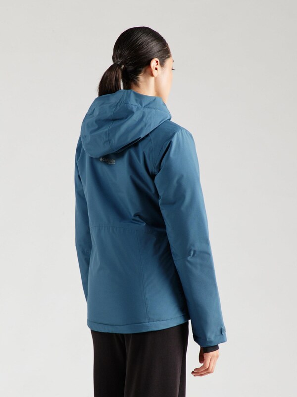 COLUMBIA Outdoorová bunda 'Explorers Edge II' limetová / petrolejová