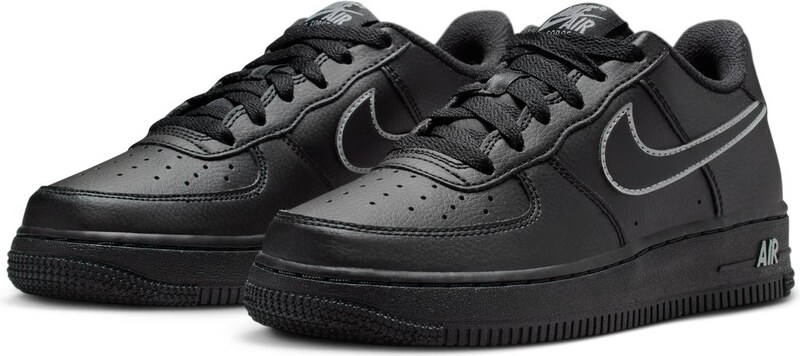 Nike Air Force 1 "Black Light Smoke Grey" (GS) - Detské - Tenisky Nike - Čierne - IF6158-010