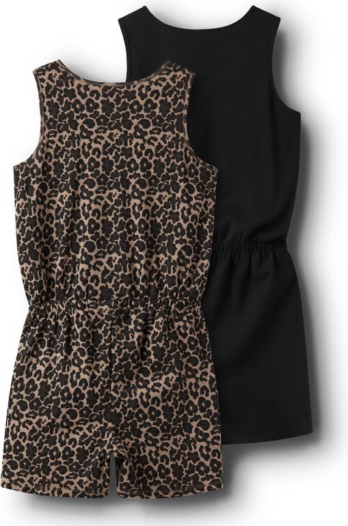 TWO SOON Overal hnedá / svetlohnedá / čierna