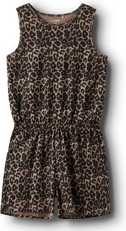 TWO SOON Overal hnedá / svetlohnedá / čierna