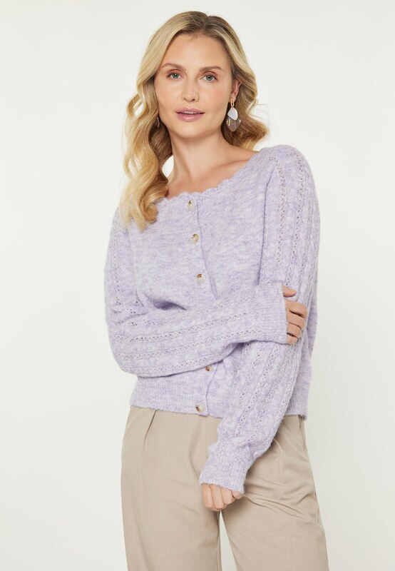 Usha Kardigán svetlofialová