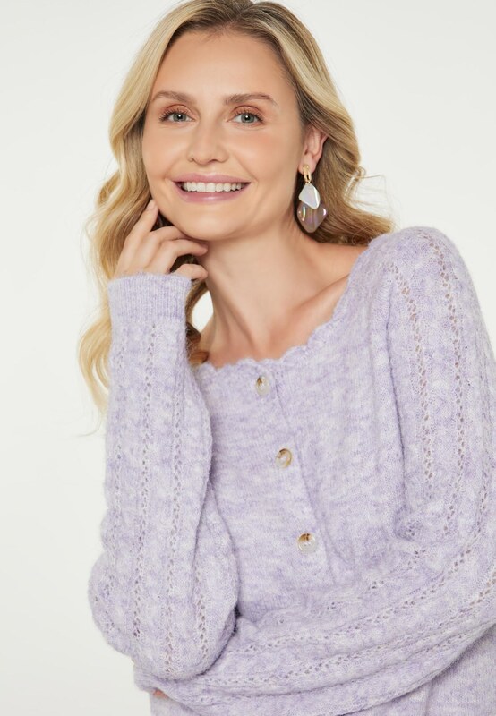 Usha Kardigán svetlofialová