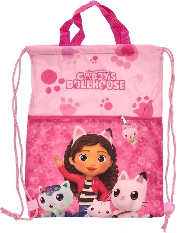 DIFUZED Dievčenské vrecko na prezuvky Gábinin kúzelný domček