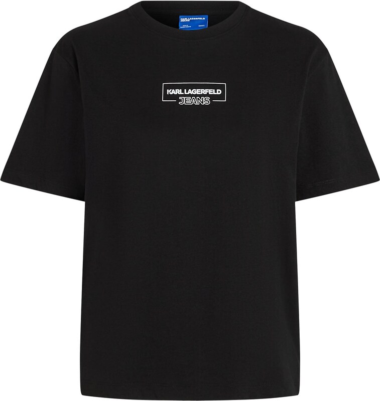 KARL LAGERFELD JEANS Tričko čierna / biela