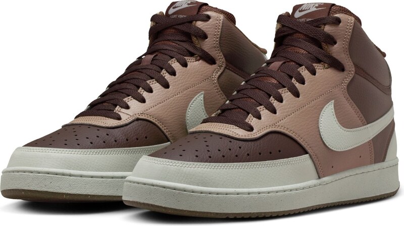 Nike Court Vision Mid Next Nature BAROQUE BROWN/LIGHT BONE-MINK BROWN
