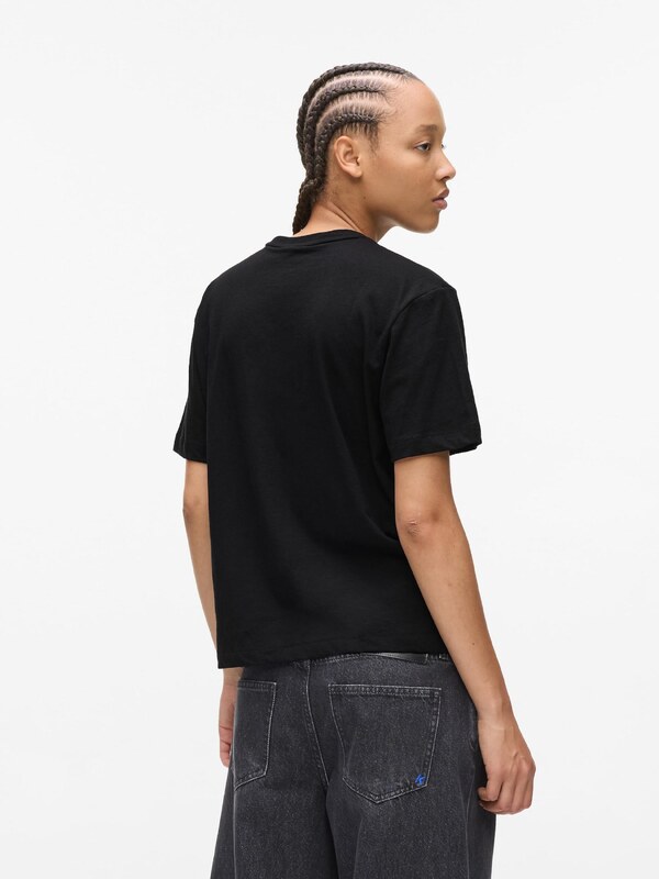 KARL LAGERFELD JEANS Tričko čierna / biela