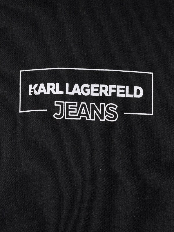 KARL LAGERFELD JEANS Tričko čierna / biela