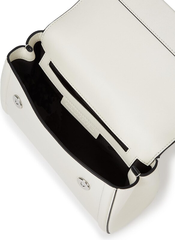 Karl Lagerfeld Kabelka 'Autograph' šedobiela