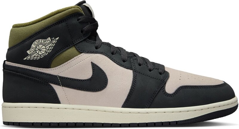 Air Jordan 1 Mid SE "Off Noir Medium Olive" - Pánske - Tenisky Jordan - Biele - HV4091-102
