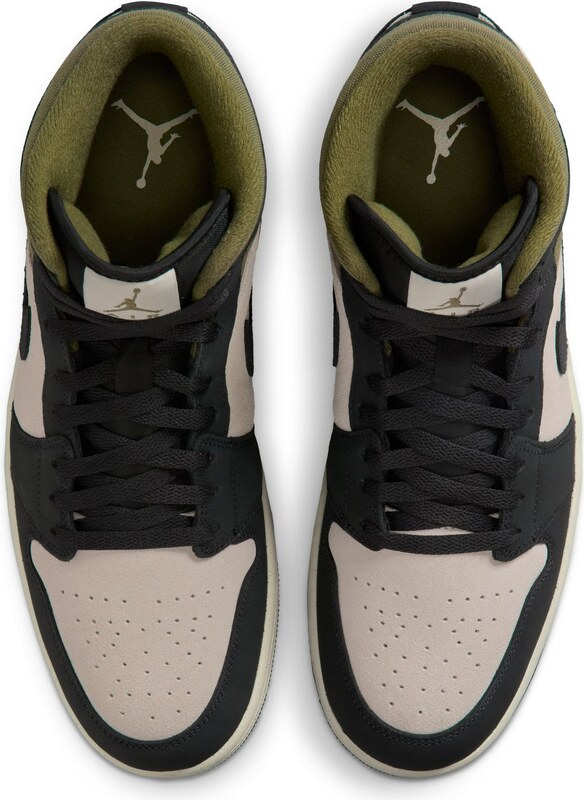 Air Jordan 1 Mid SE "Off Noir Medium Olive" - Pánske - Tenisky Jordan - Biele - HV4091-102