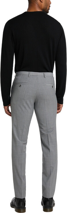 Pánske sivé oblekové nohavice CLUB OF GENTS slim fit