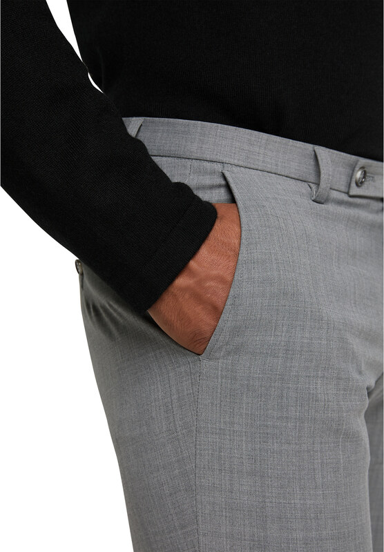 Pánske sivé oblekové nohavice CLUB OF GENTS slim fit