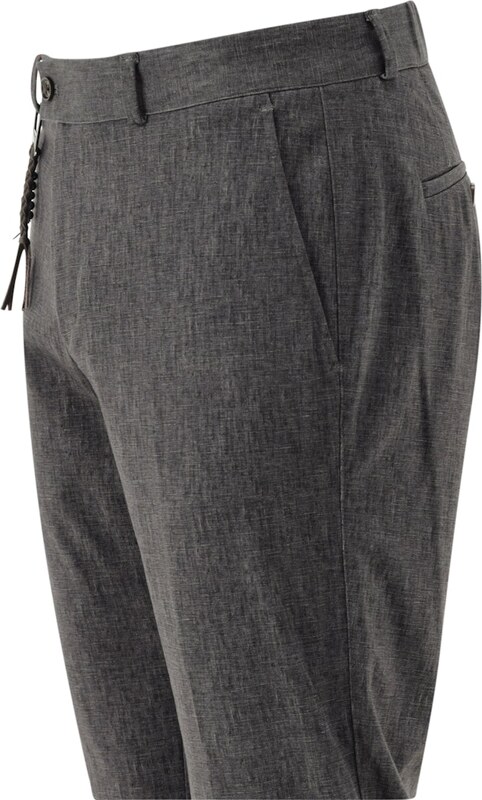 Pánske tmavosivé Jersey nohavice CLUB OF GENTS slim fit