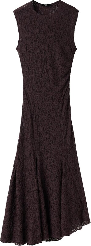 MANGO Šaty 'XKELLY' tmavohnedá