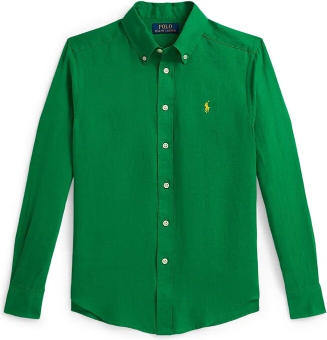 Detská ľanová košeľa Polo Ralph Lauren