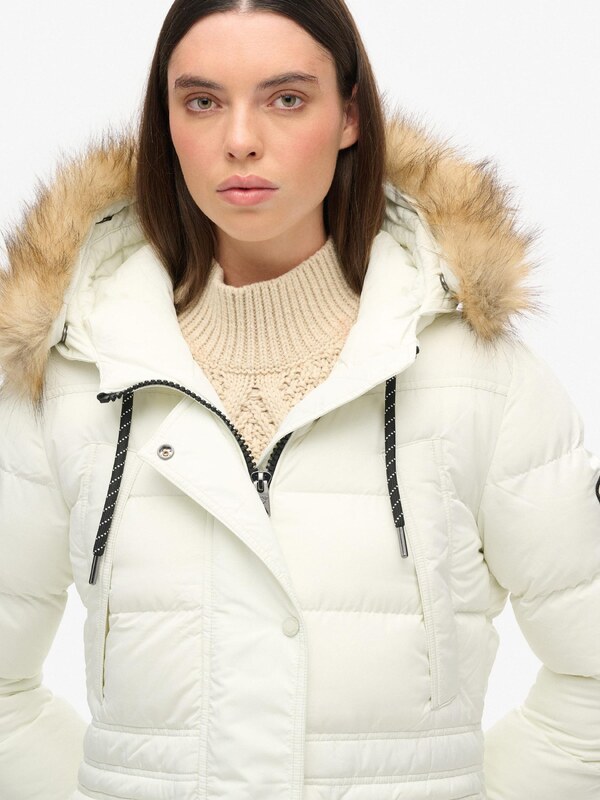 Superdry & Co Zimná bunda ' Everest ' hnedá / biela