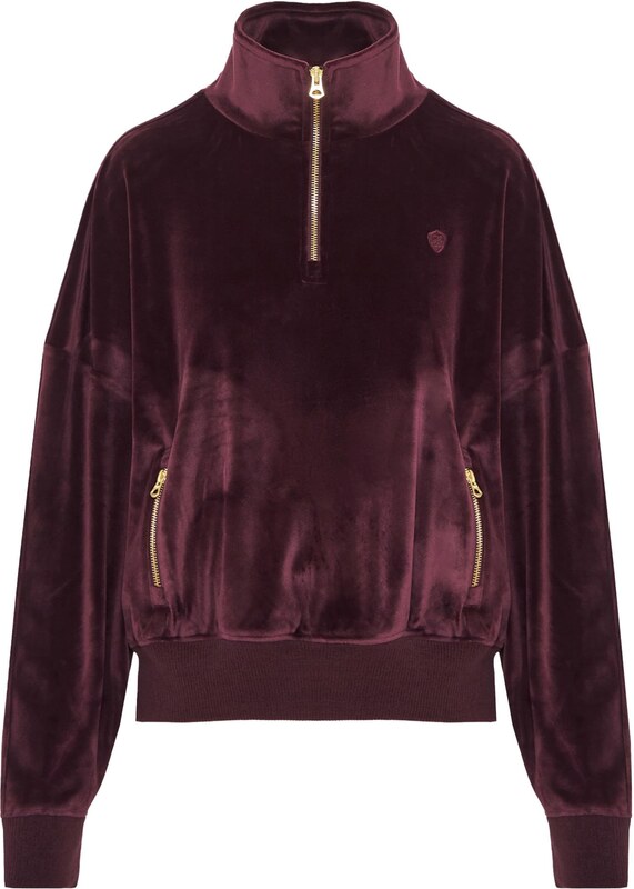 Funky Buddha Sveter burgundská