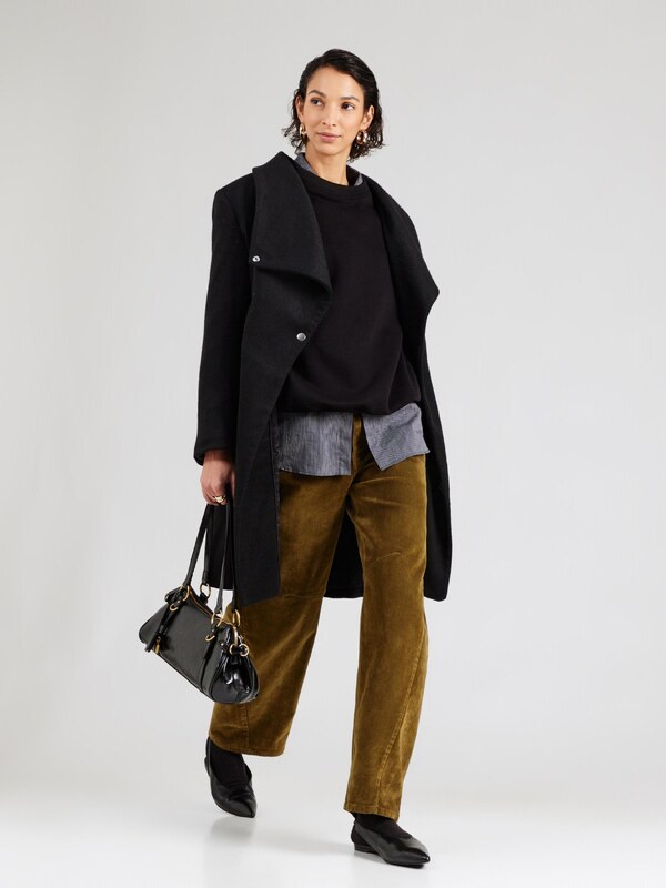 ABOUT YOU Prechodný kabát 'Alma' čierna