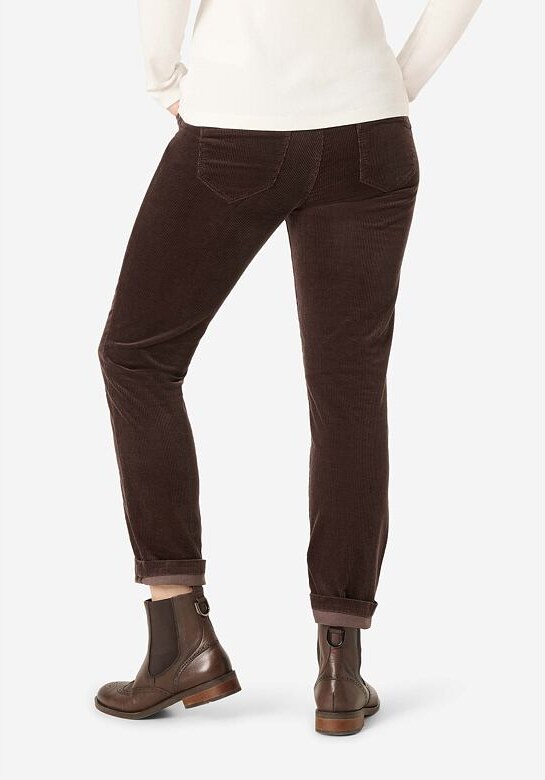 Dámské mažestrové kalhoty TIMEZONE NaliTZ Slim 7/8 Hnědá