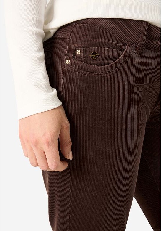 Dámské mažestrové kalhoty TIMEZONE NaliTZ Slim 7/8 Hnědá