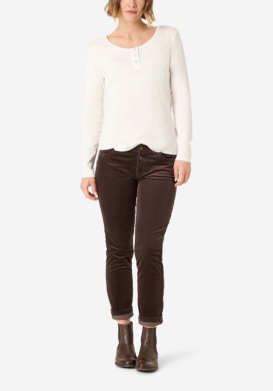 Dámské mažestrové kalhoty TIMEZONE NaliTZ Slim 7/8 Hnědá