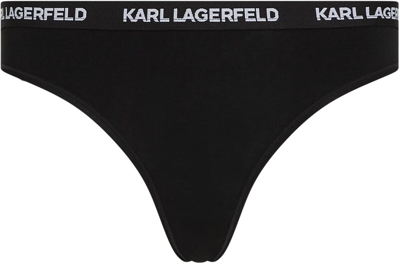 Karl Lagerfeld Nohavičky čierna / prírodná biela