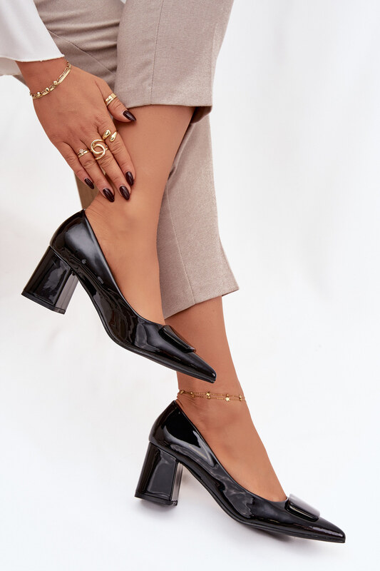 Boto Čierne lodičky s ozdobou Isoline