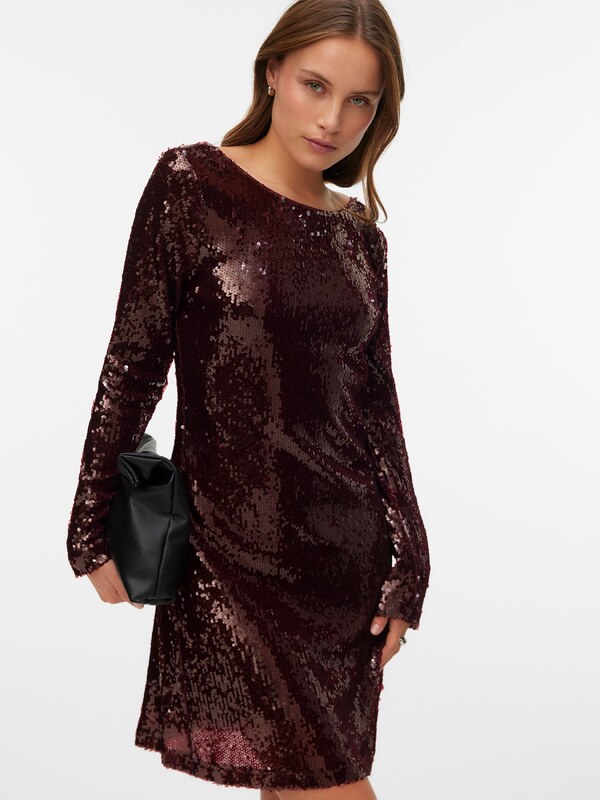 VERO MODA Šaty 'VMAlly' vínovo červená