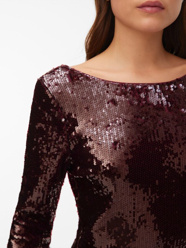 VERO MODA Šaty 'VMAlly' vínovo červená