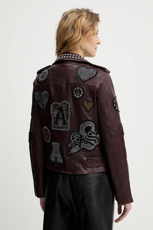 Kožená bunda AllSaints COLLEGE