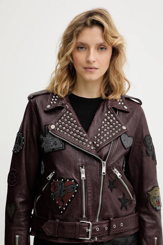 Kožená bunda AllSaints COLLEGE