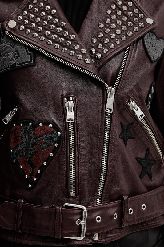 Kožená bunda AllSaints COLLEGE