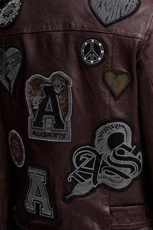 Kožená bunda AllSaints COLLEGE