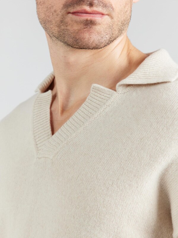 BOSS Sveter 'Ucari' prírodná biela