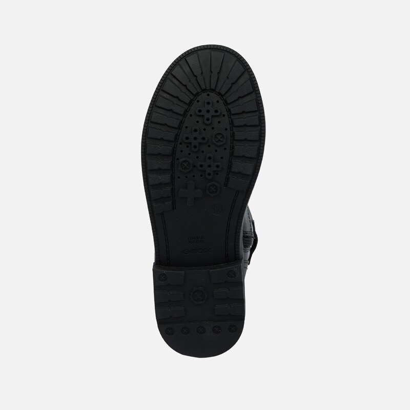 Čierne dievčenské členkové topánky Geox Eclair Girl