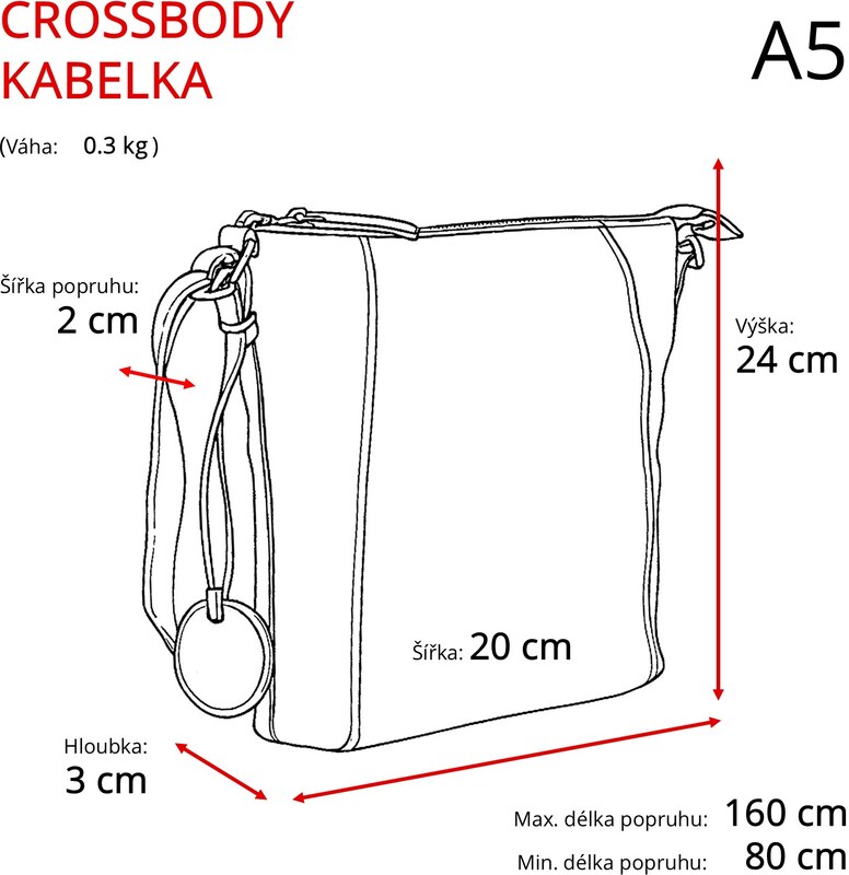 Kožená kabelka crossbody Noelia Bolger koňaková NB 2086 KO