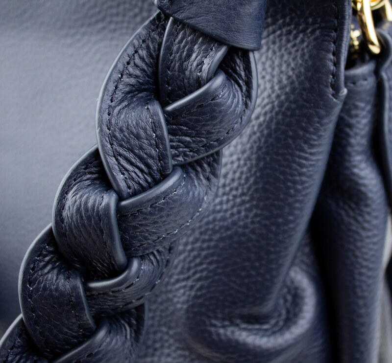 Modrá kožená talianska crossbody kabelka Pierre Cardin 1921 Navy NovaKabelka.sk