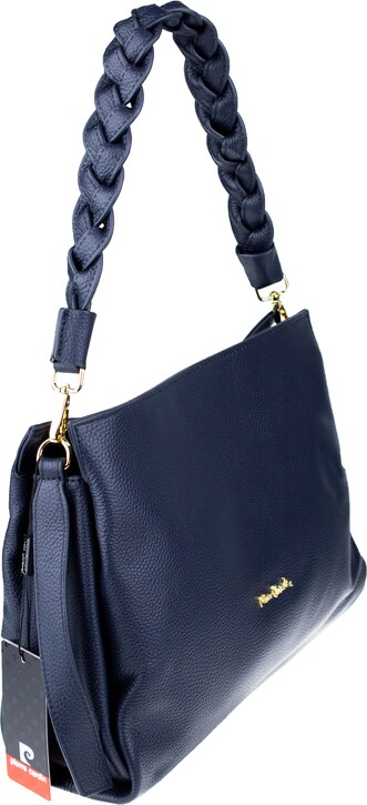 Modrá kožená talianska crossbody kabelka Pierre Cardin 1921 Navy NovaKabelka.sk