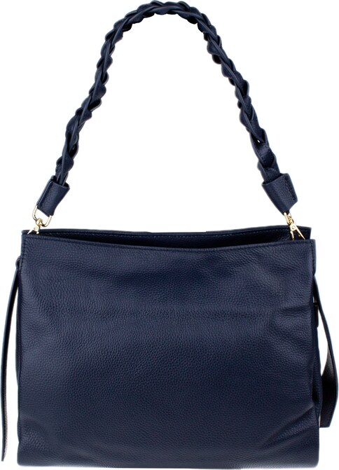 Modrá kožená talianska crossbody kabelka Pierre Cardin 1921 Navy NovaKabelka.sk