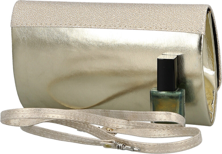 Dámska listová kabelka zlatá - Delami Estyna zlatá