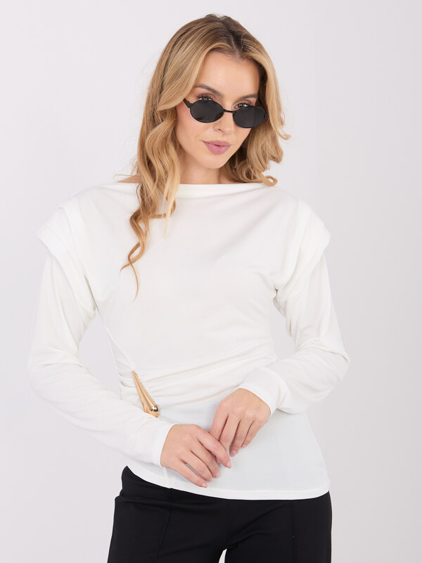 ITALY MODA Dámsky elegantný top Laura biely