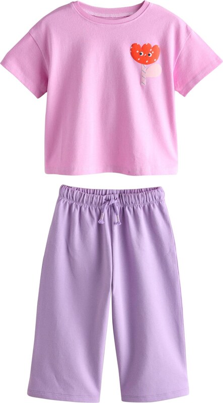 Next Set zelená / levanduľová / ružová / šedobiela