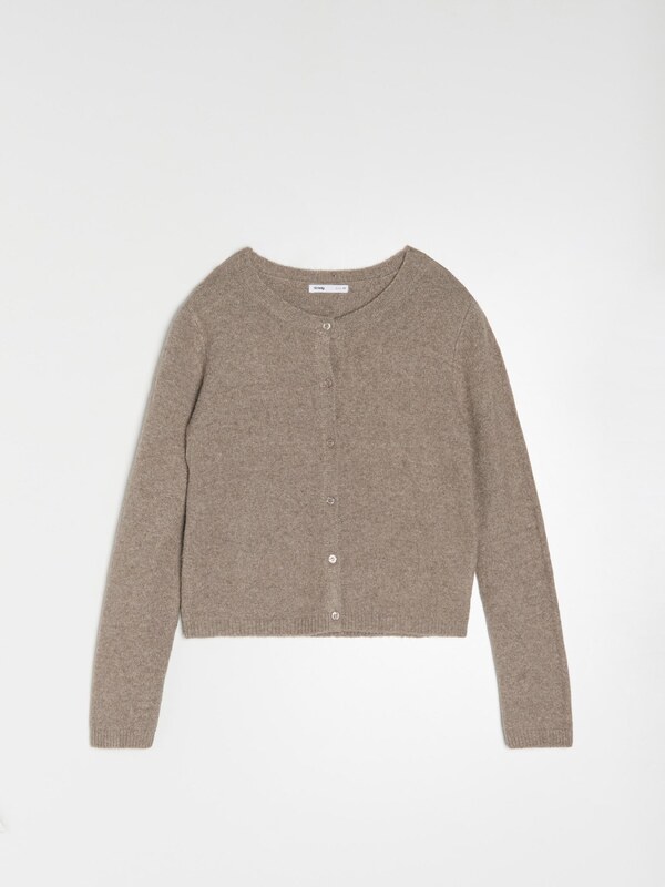 Sinsay - Hladký kardigán - kávová