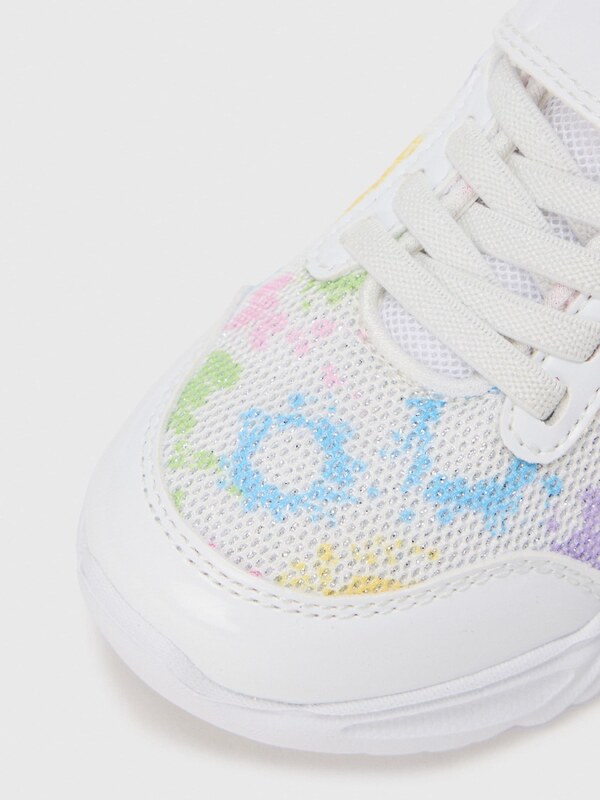 GEOX Tenisky 'ASSISTER' azúrová / pastelovo zelená / svetloružová / biela