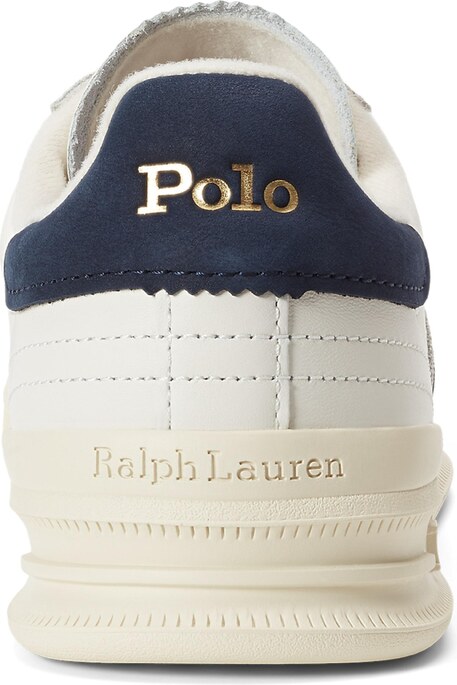 Polo Ralph Lauren Nízke tenisky 'HTR AERA' námornícka modrá / zlatá / šedobiela