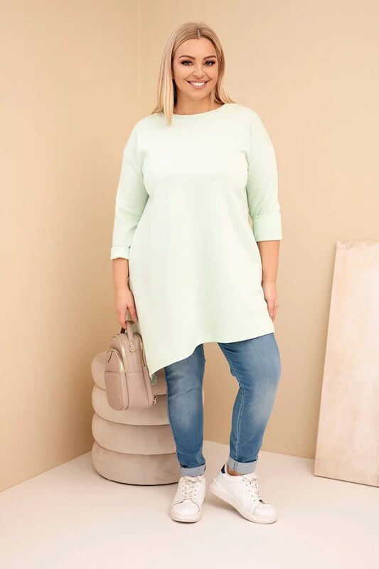 Kesi Dámska dlhá mikina Plus Size s voľným strihom