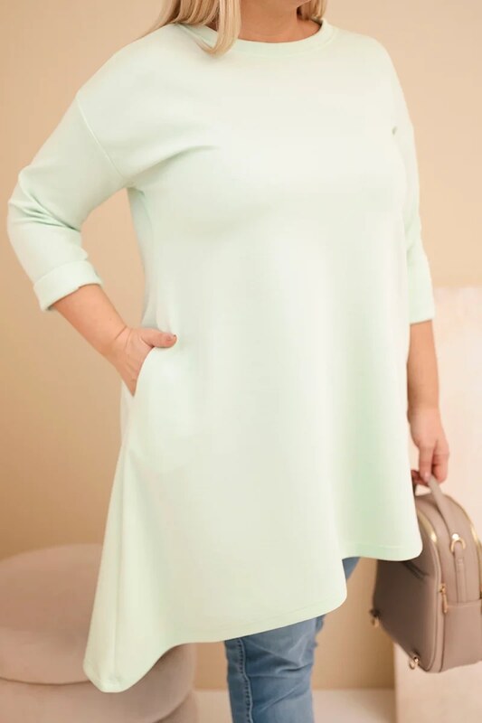 Kesi Dámska dlhá mikina Plus Size s voľným strihom